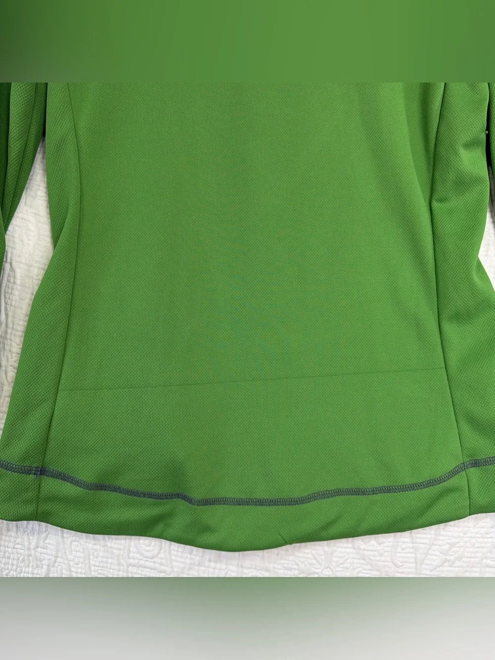 Alo Yoga Hoodie Pullover Shirt Women Large Green Coolfit Quarter Zip Mid Layer L